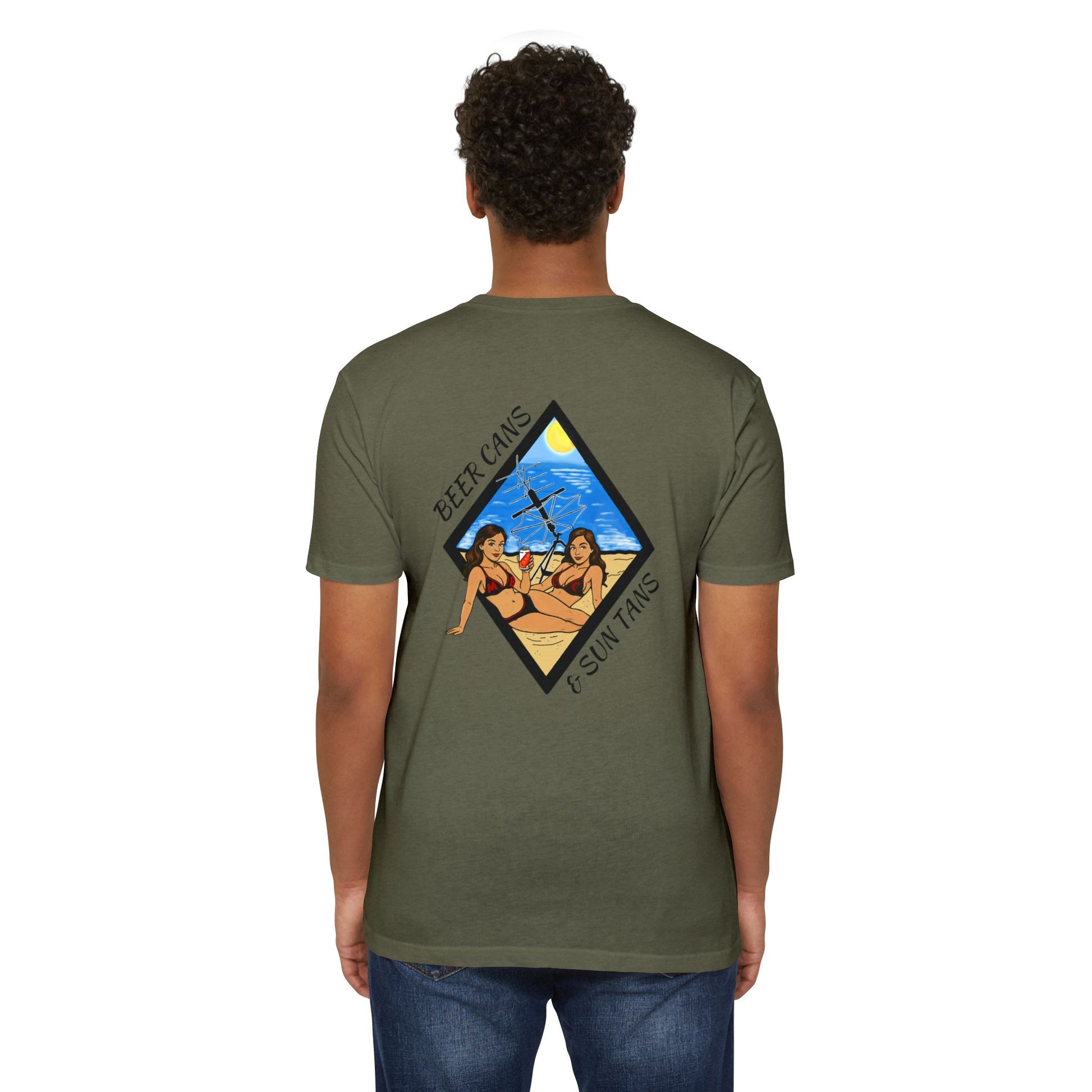 Beer Cans & Sun Tans Tee (Athletic)