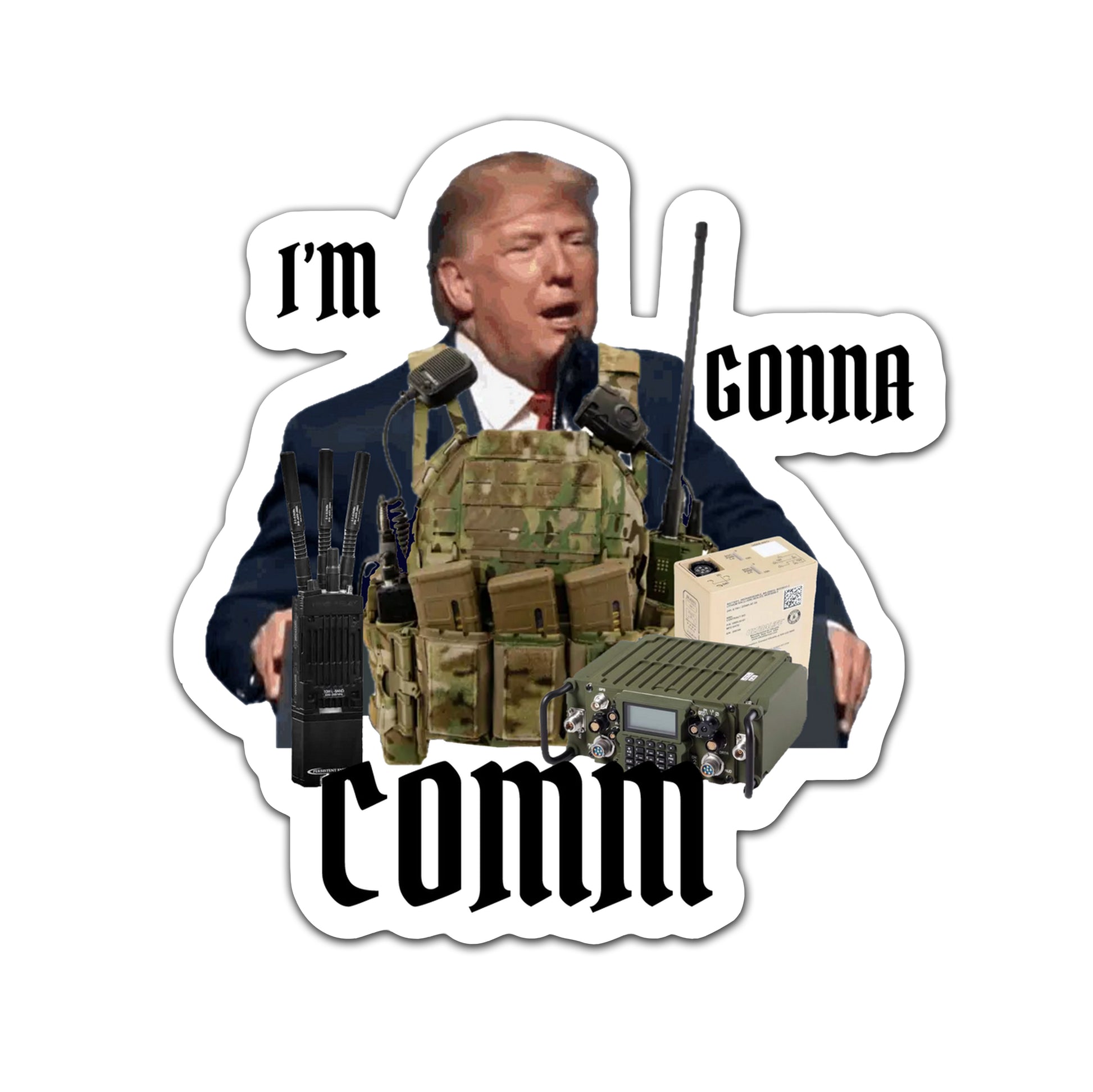 Commo Don Sticker