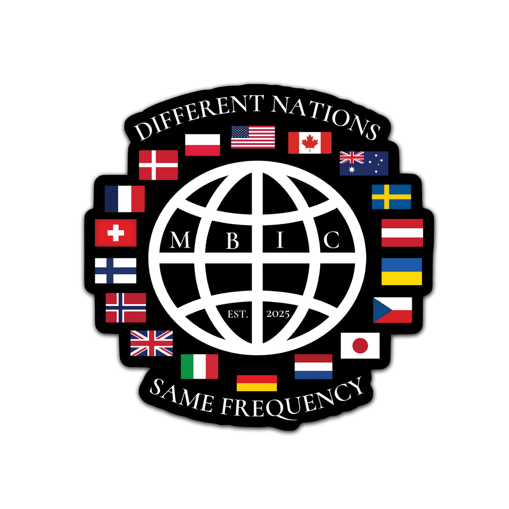 Comm Around the World Sticker